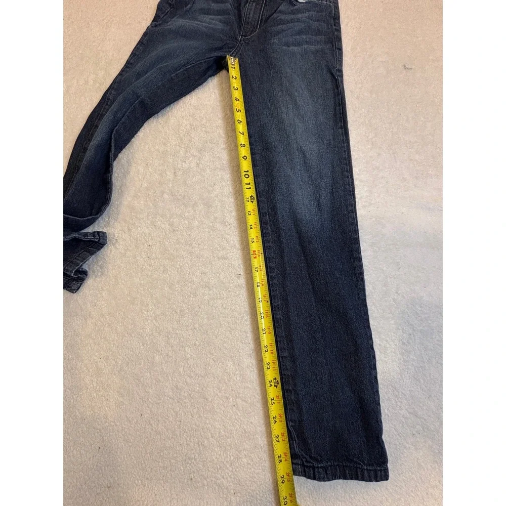North‎ Creek Teens Dark Wash Straight Leg Jeans Shadow Pocket Detail 27x28.5